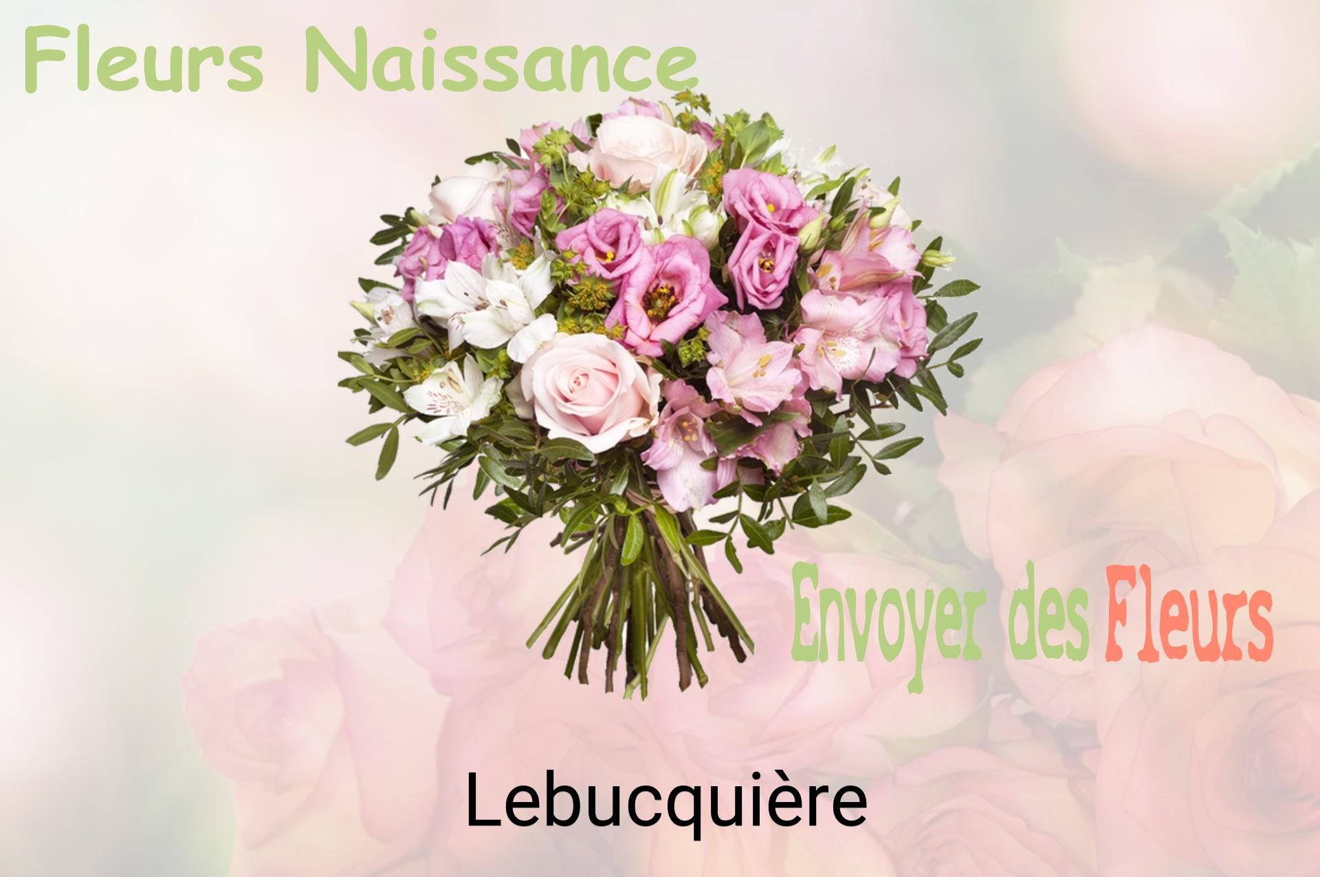 Bouquet de fleurs de naissance livré à Lebucquière